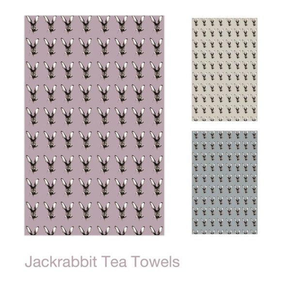 Dwelling Bird Jackrabbit Tea Towel
